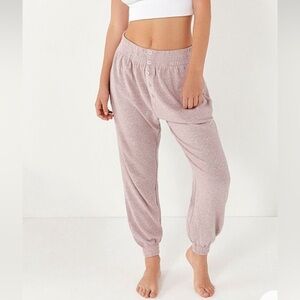 Out From Under Button Front Jogger